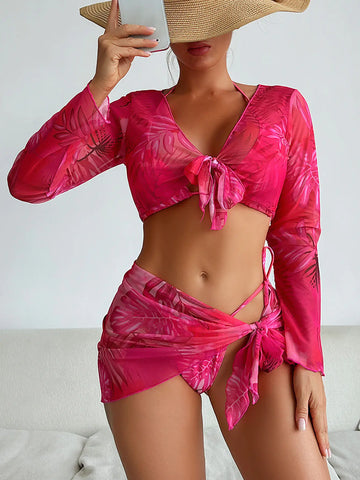 Mingyi 2024 Fashionable Colorful Print Bikini Set