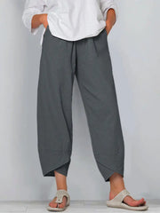 Loose Fit Cotton Linen Casual Pants for Women