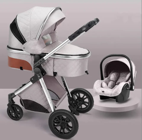 Stylish High View Stroller - Lightweight Folding Design