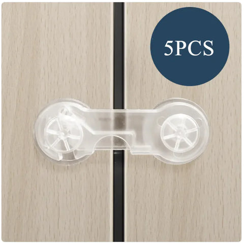 Home Security Transparent Baby Safety Lock for Cabinet Doors