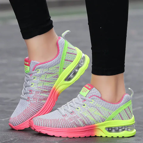 Breathable Women's Air Cushion Running Sneakers