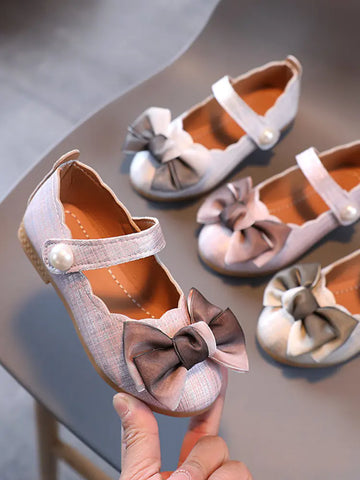 Elegant Bow Princess Shoes for Girls - Kids Fashion Footwear