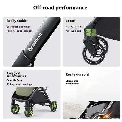 Lightweight Folding Baby Stroller - Perfect for Travel and Convenience