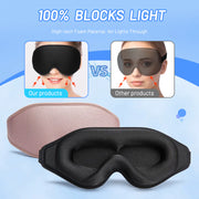 3D Natural Memory Foam Sleep Mask for Ultimate Comfort and Better Sleep