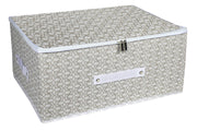 Collapsible Storage Box with Lock and Zipper - Ultimate Organization and Security Solution