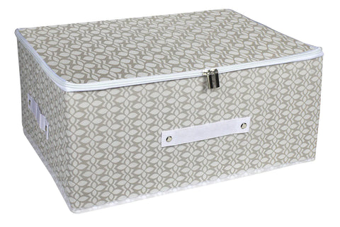 Collapsible Storage Box with Lock and Zipper - Ultimate Organization and Security Solution