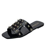 Fashion Rivet Flat Sandals for Women - Casual Wear