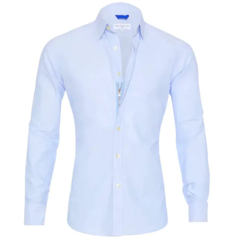 Men’s Zipper Lapel Shirt with Button Detail