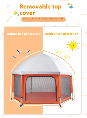Safe & Portable Foldable Baby Playpen - Ultimate Convenience for Parents