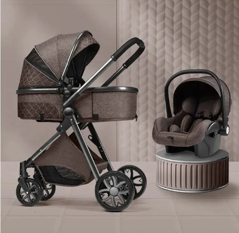 Stylish High View Stroller - Lightweight Folding Design