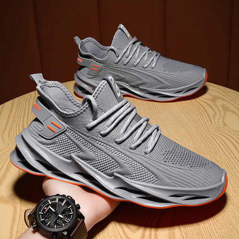 Trendy Breathable Flyknit Men’s Running Shoes