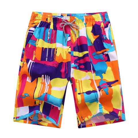 Quick-Drying Plus Size Men's Beach Pants (Five-Point)