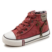 Kids' High-Top Canvas Sneakers for Boys and Girls