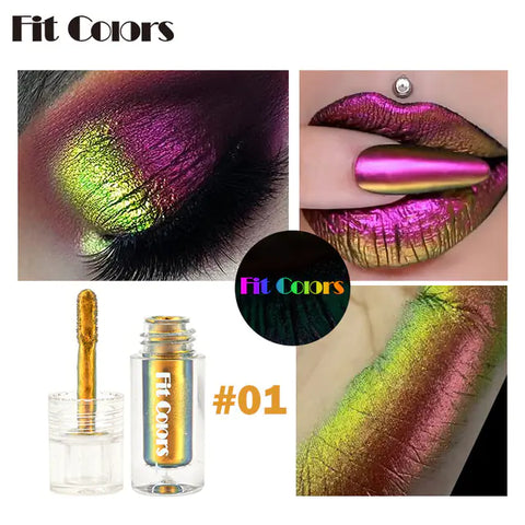 Aurora Long Lasting Multi Chrome Eyeshadow Pigments - Professional Quality
