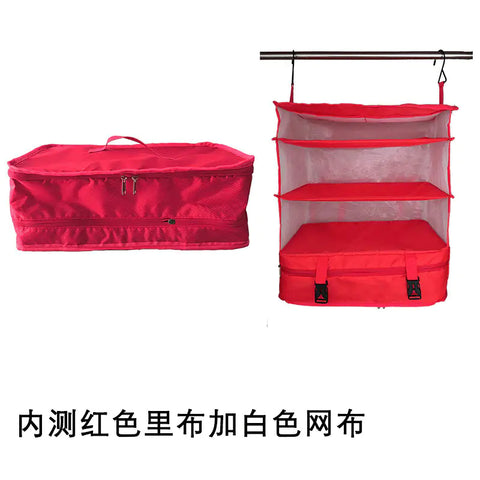 Outdoor Travel Storage Bag - Three-Layer Hanging Organizer
