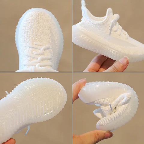Boys' Soft Bottom Mesh Running Sneakers - Kids' Sports Shoes