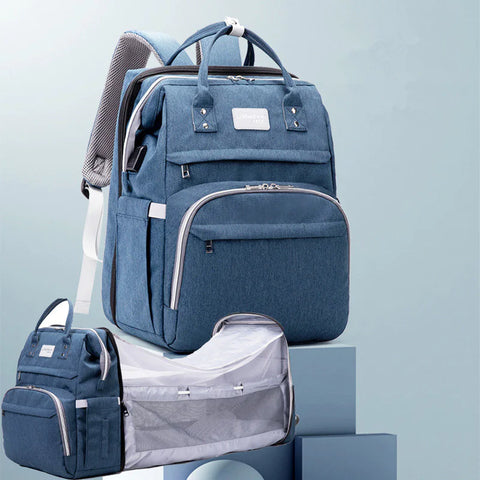 Foldable Infants Baby Crib Waterproof Nappy Mother Bag - Perfect for Travel