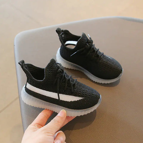 Boys' Soft Bottom Mesh Running Sneakers - Kids' Sports Shoes