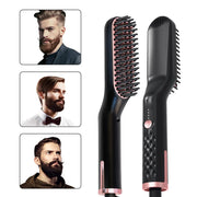 Professional Grooming Set - Straightening Brush and Beard Comb