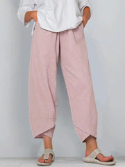 Loose Fit Cotton Linen Casual Pants for Women