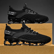 All-Matching Plus Size Breathable Flying Woven Running Casual Shoes