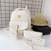 Women's Large Capacity Soft PU Leisure Backpack