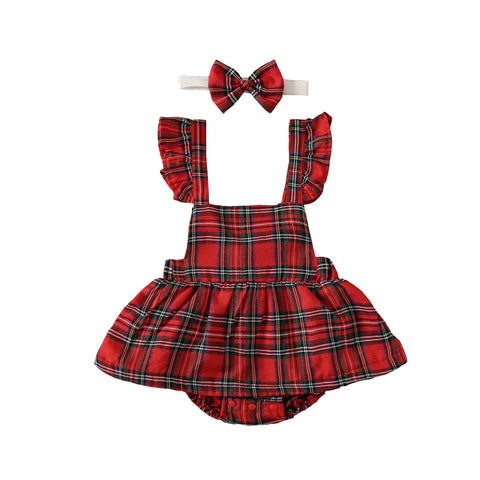 Baby Christmas Dress with Tulle Skirt for Infants