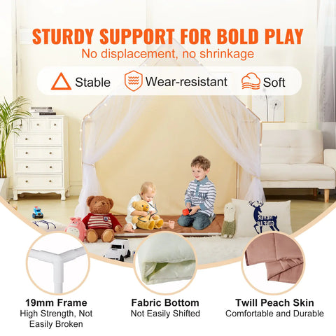 Kids Play Tent with Mat & Light - Imagination Ignition Station