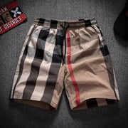 High-End Plaid Loose Beach Shorts for Men 2022