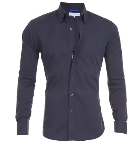 Men’s Zipper Lapel Shirt with Button Detail