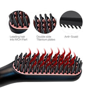 Professional Grooming Set - Straightening Brush and Beard Comb