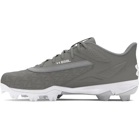 Under Armour Mens Leadoff Low RM 3.0 Baseball Cleat (101) Baseball Gray/Baseball Gray/White 6.5 US
