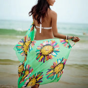 Bohemian Backless Maxi Dress with Beach Cover-up
