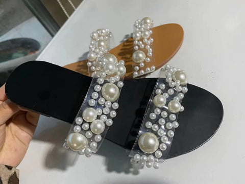 Plus Size Women’s Slippers with Sandal Design