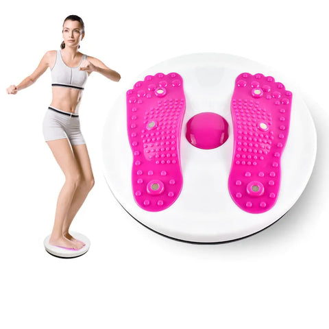 Twister Board Waist Twister Twist Disc Waist Training Foot Massage Twist for Fitness Losing Weight Indoor Outdoor Sports Equipment Pink