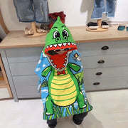 Hooded Bath Towel Cape for Kids - Absorbent and Fun
