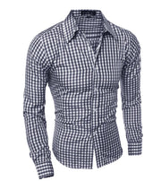 Classic Checkered Men’s Slim Fit Long Sleeve Shirt
