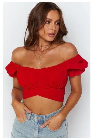 Pleated Short Sleeve Women's Shirt by New Lantern