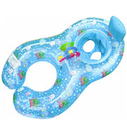Mother-Child Dual Swim Ring, Family Swimming Float