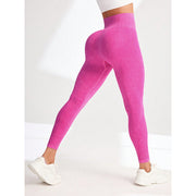 Nude Feel High Waist Hip Lifting And Belly Contracting Fitness Seamless Sports Pants