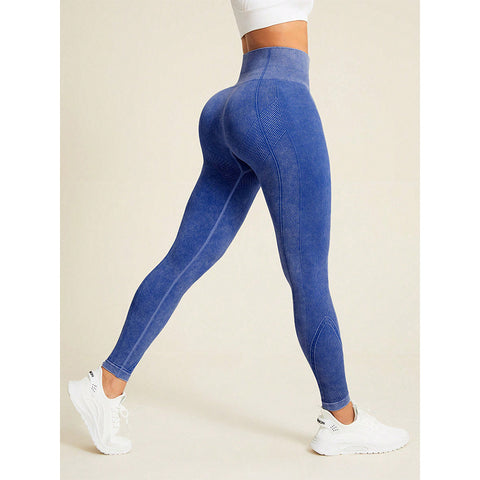 Nude Feel High Waist Hip Lifting And Belly Contracting Fitness Seamless Sports Pants