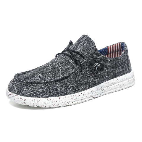 Fashion Casual Fashion Men's Breathable Lightweight Slip-on Lofter Light Canvas Shoes