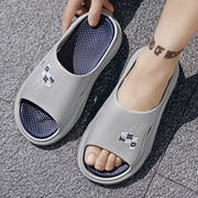 Men's EVA Thick Soled Color Blocked Slippers