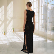 Women’s Hollow Knit Long Dress