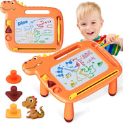 Toddler Toys 2-3 Dinosaur Magnetic Drawing Board Toys for 1 2 3 Year Old Boy GirlsColorful Magna Sturdy Doodle Board Kids Toys Etch Sketch Educational Toys for Toddlers 1-3 Christmas Birthday Gifts