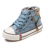 Kids' High-Top Canvas Sneakers for Boys and Girls