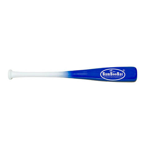 BamBooBat by Pinnacle Sports Equipment INC. Adult Baseball/Softball 18" (21") One Hand Training Bat White Handle/Royal Barrel 21"