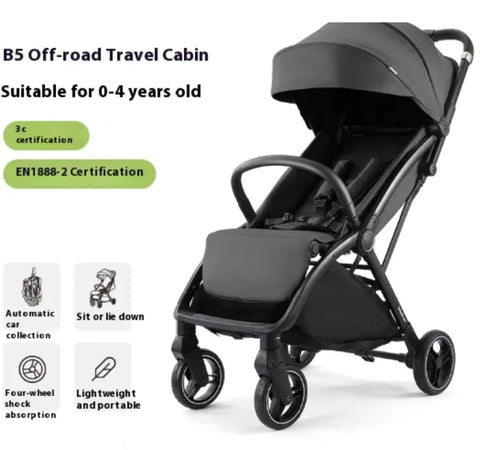 Lightweight Folding Baby Stroller - Perfect for Travel and Convenience