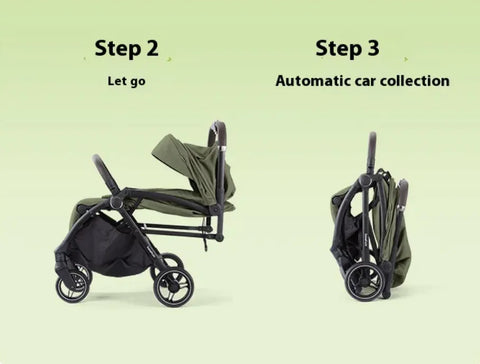 Lightweight Folding Baby Stroller - Perfect for Travel and Convenience