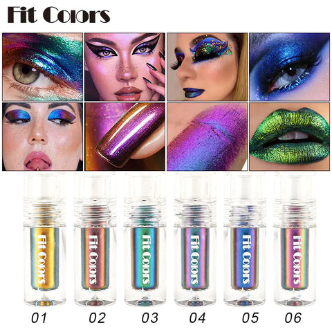 Aurora Long Lasting Multi Chrome Eyeshadow Pigments - Professional Quality
